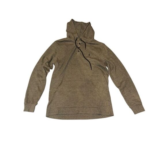 Volcom hooded waffle knit Henley size medium - Picture 1 of 6